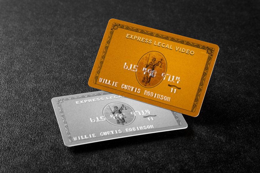 plastic cards with embossed numbering